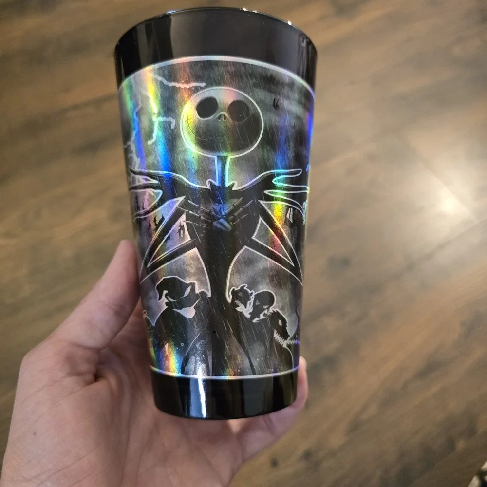 Vintage‎ Nightmare Before Christmas Cups Set 2 Walgreens Holo Jack Skellington - Picture 6 of 8